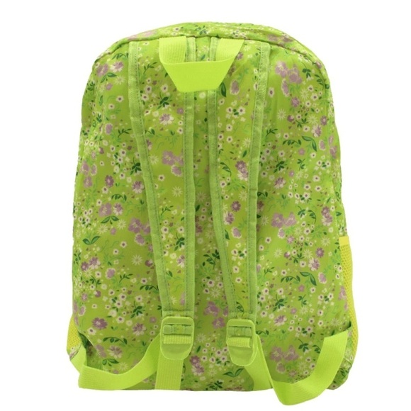NEW Mytagalongs Lime Floral Foldable Backpack